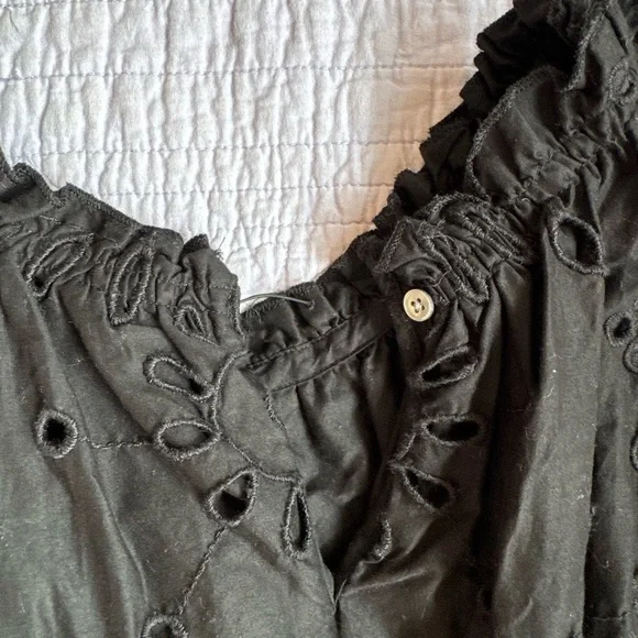 JCrew Midi Black Eyelet Dress 2T - Picture 6 of 8